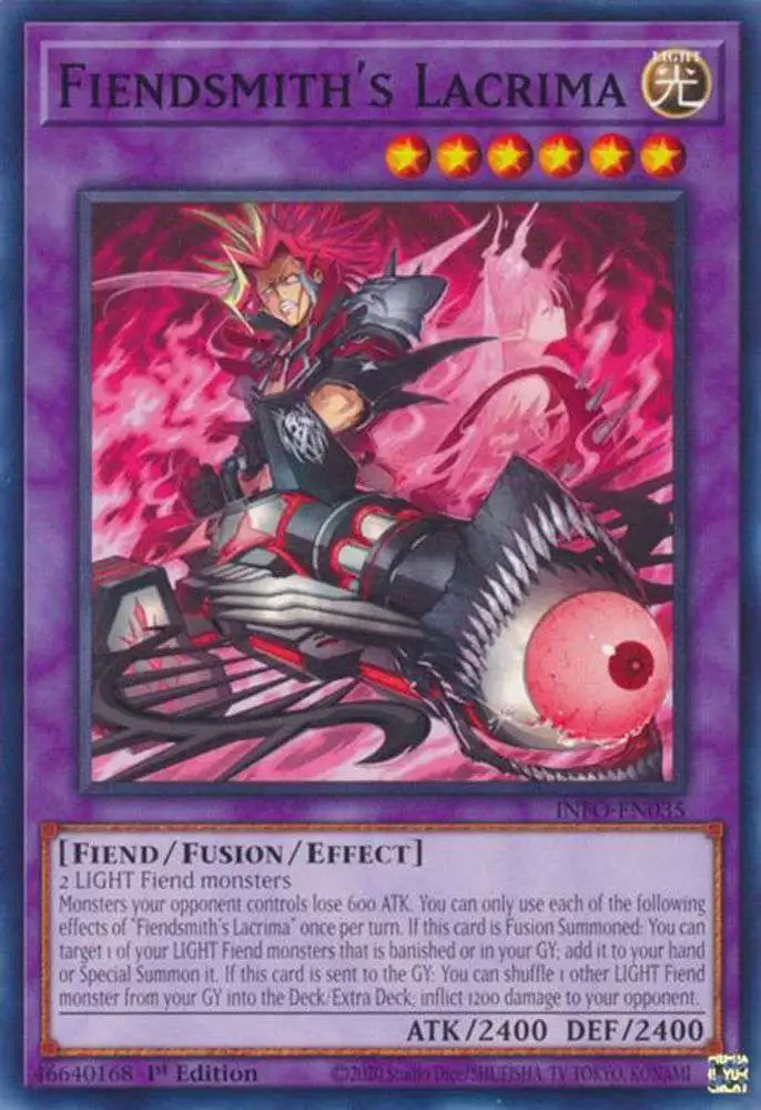 YuGiOh Trading Card Game The Infinite Forbidden Common Fiendsmith's Lacrima INFO-EN035