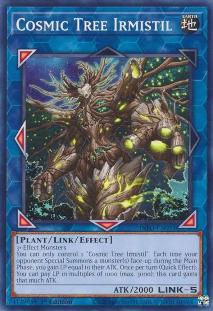 YuGiOh Trading Card Game The Infinite Forbidden Single Card Common Cosmic  Tree Irmistil INFO-EN051 - ToyWiz