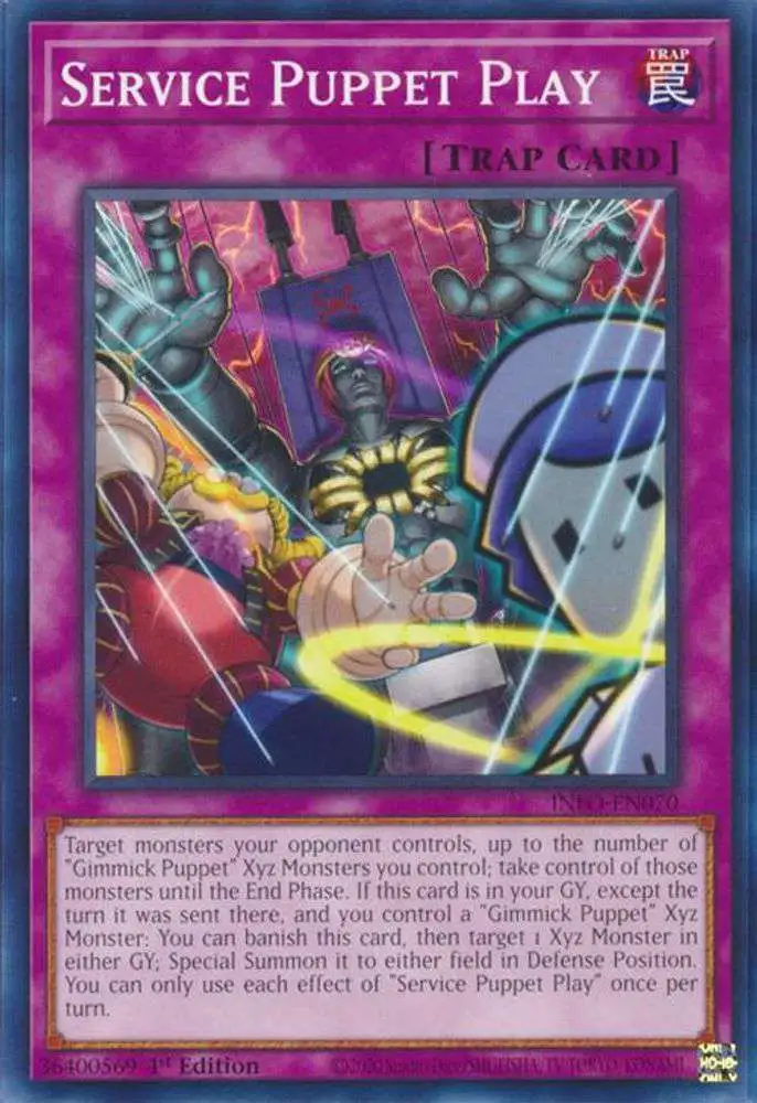 YuGiOh Trading Card Game The Infinite Forbidden Single Card Common Service Puppet Play INFO-EN070 - ToyWiz YuGiOh Trading Card Game The Infinite Forbidden Single Card Common Service Puppet Play INFO-EN070 - ToyWiz