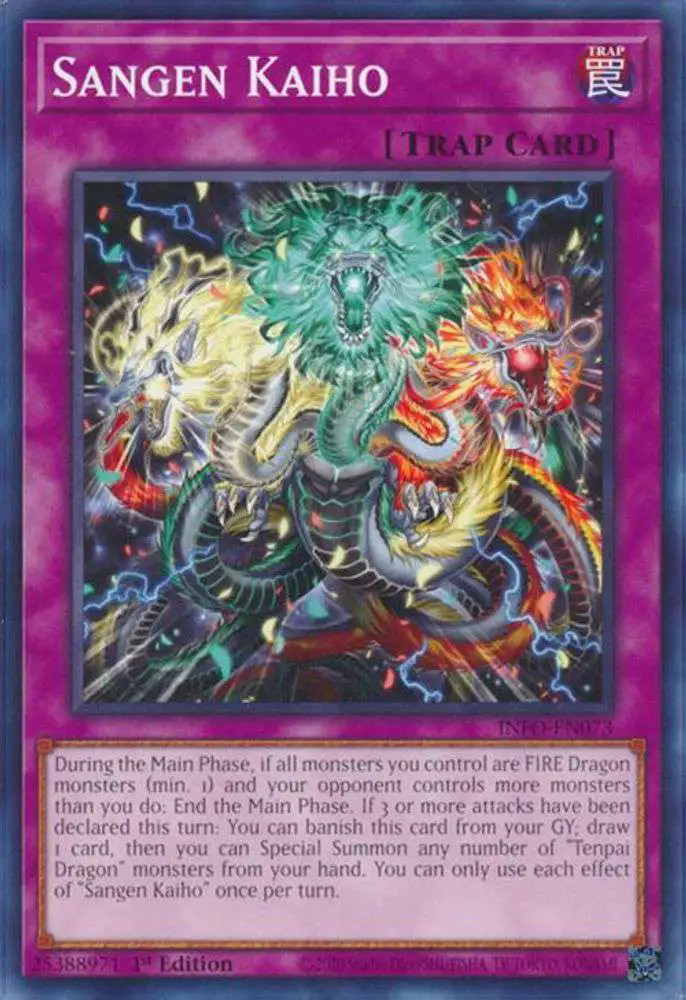YuGiOh Trading Card Game The Infinite Forbidden Common Sangen Kaiho INFO-EN073