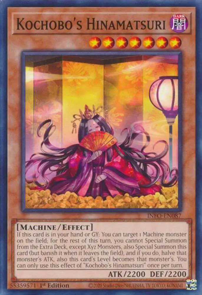 YuGiOh Trading Card Game The Infinite Forbidden Common Kochobo's Hinamatsuri INFO-EN087