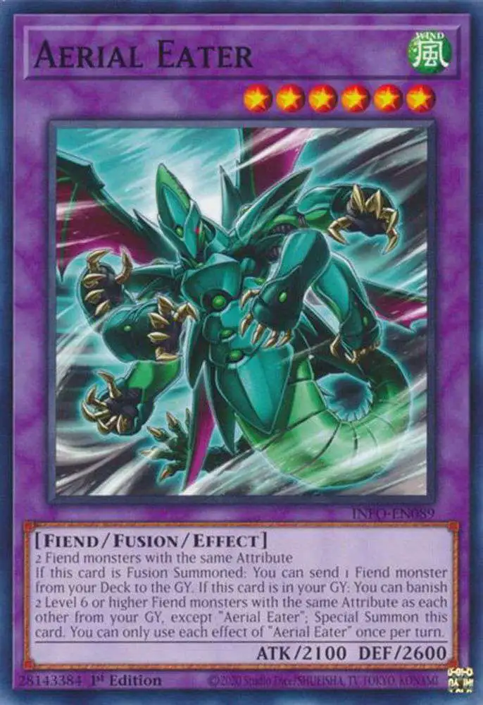 YuGiOh Trading Card Game The Infinite Forbidden Common Aerial Eater INFO-EN089