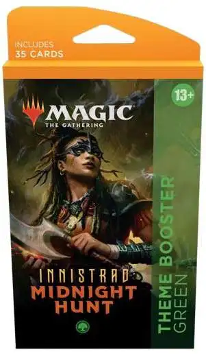 MtG Innistrad: Midnight Hunt Green Theme Booster Pack [35 Cards]