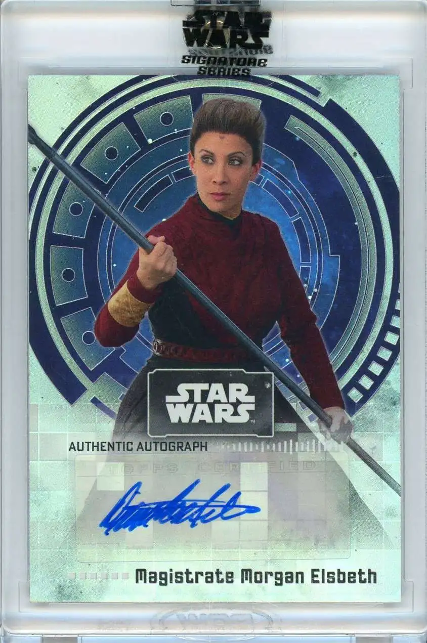 Star Wars The Mandalorian 2022 Signature Series Diana Lee Inosanto as Magistrate Morgan Elsbeth Autographed Single Card A-DI