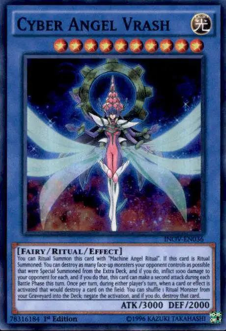 YuGiOh Invasion: Vengeance Super Rare Cyber Angel Vrash INOV-EN036