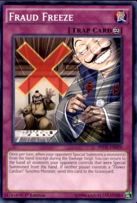 YuGiOh Invasion: Vengeance Common Fraud Freeze INOV-EN070