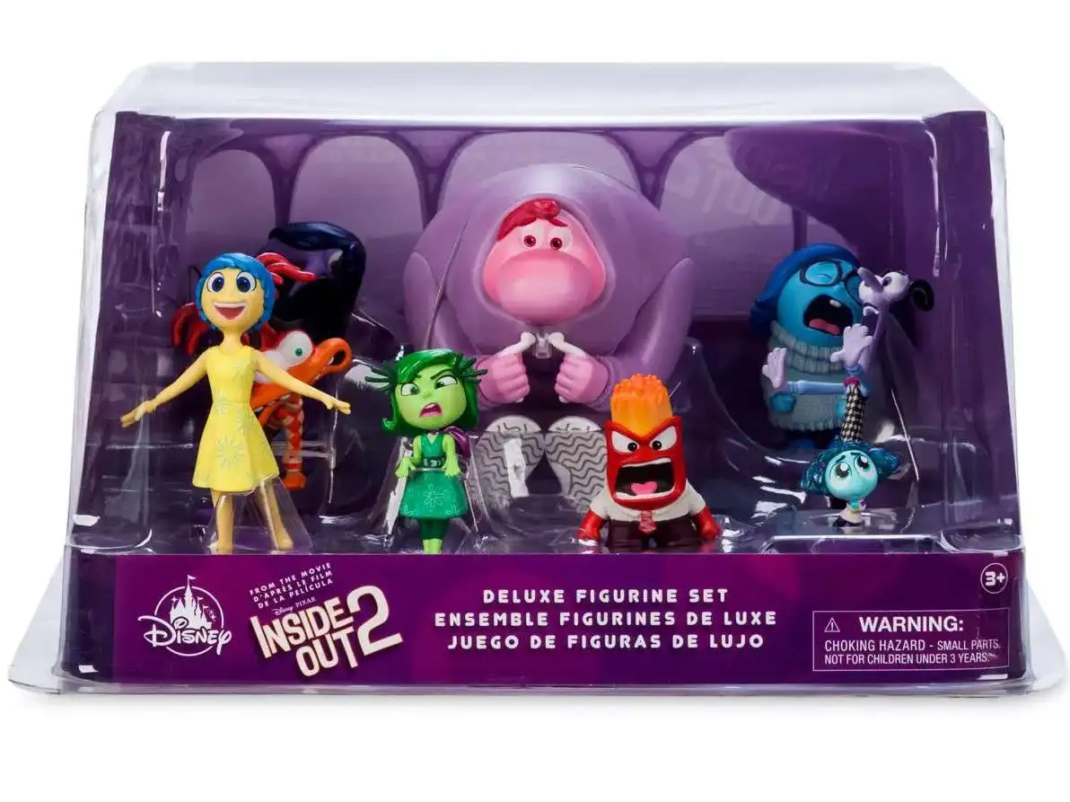 Disney / Pixar Inside Out 2 Exclusive 9-Piece Deluxe PVC Figure Playset