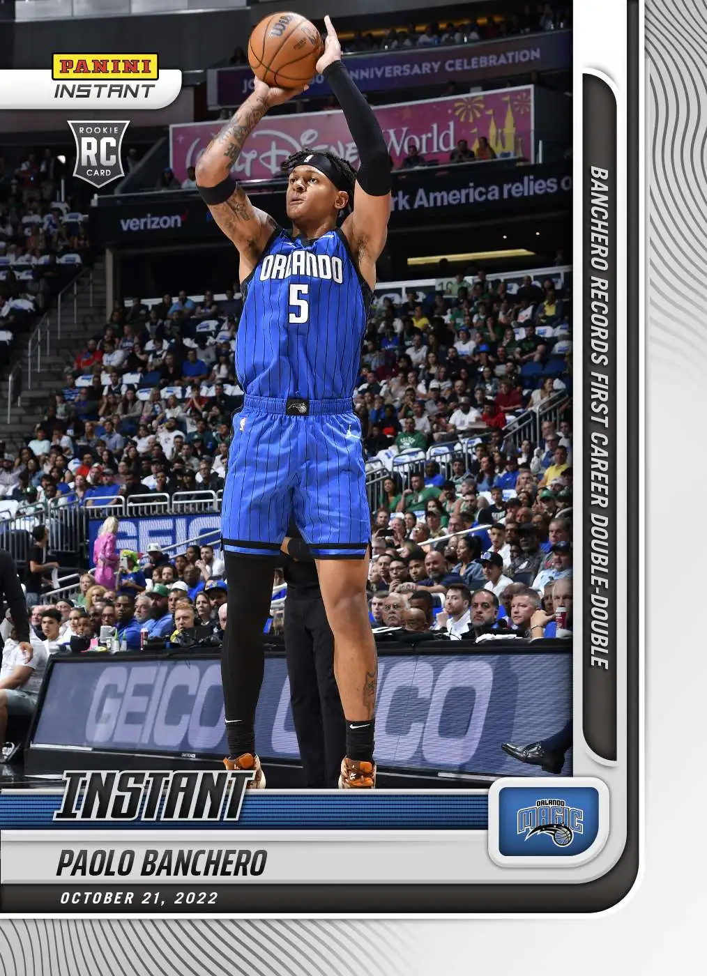 NBA Orlando Magic 2022-23 Instant Basketball Paolo Banchero 1 of 790  Trading Card #9 [Rookie Card, Records First Career Double Double]