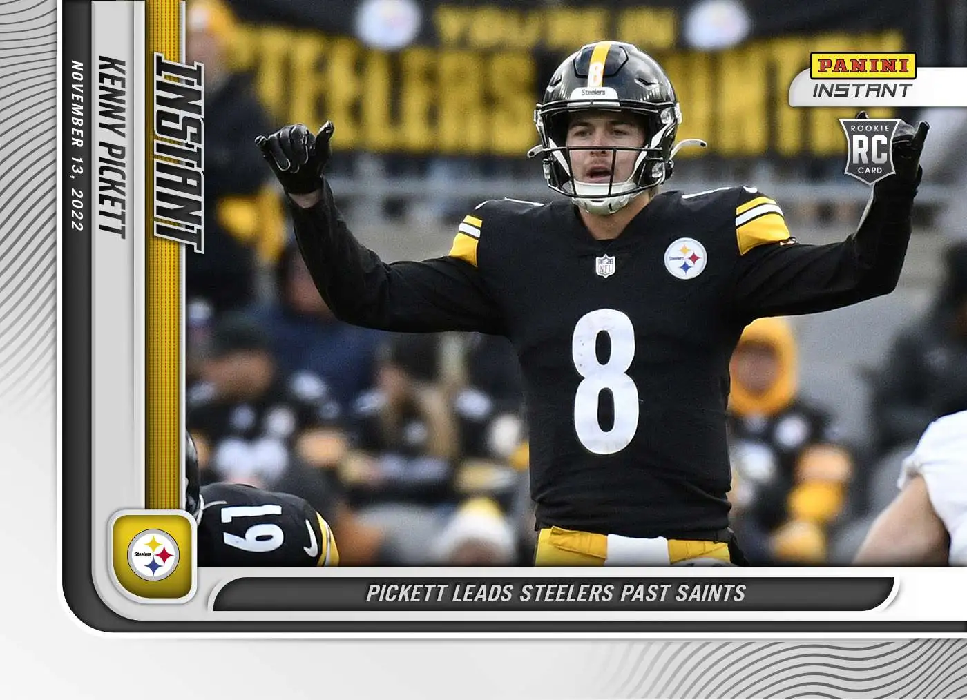 NFL Pittsburgh Steelers 2022 Instant RPS First Look Football 1 of 942 Kenny  Pickett FL11 [Rookie Card]