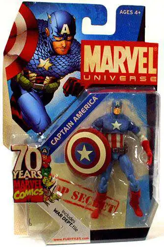Marvel Universe 70 Years of Marvel Comics Captain America Exclusive Action Figure SD1