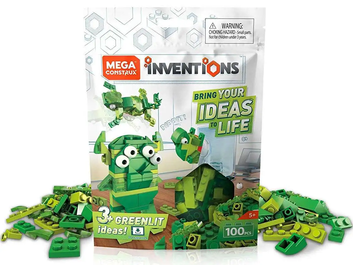 Inventions Green Brick Building Set