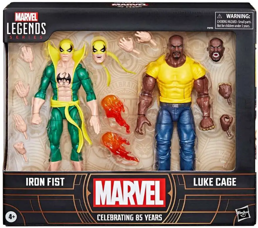 The New Avengers Marvel Legends Iron Fist & Luke Cage Action Figure 2-Pack [85th Anniversary, Heroes For Hire]