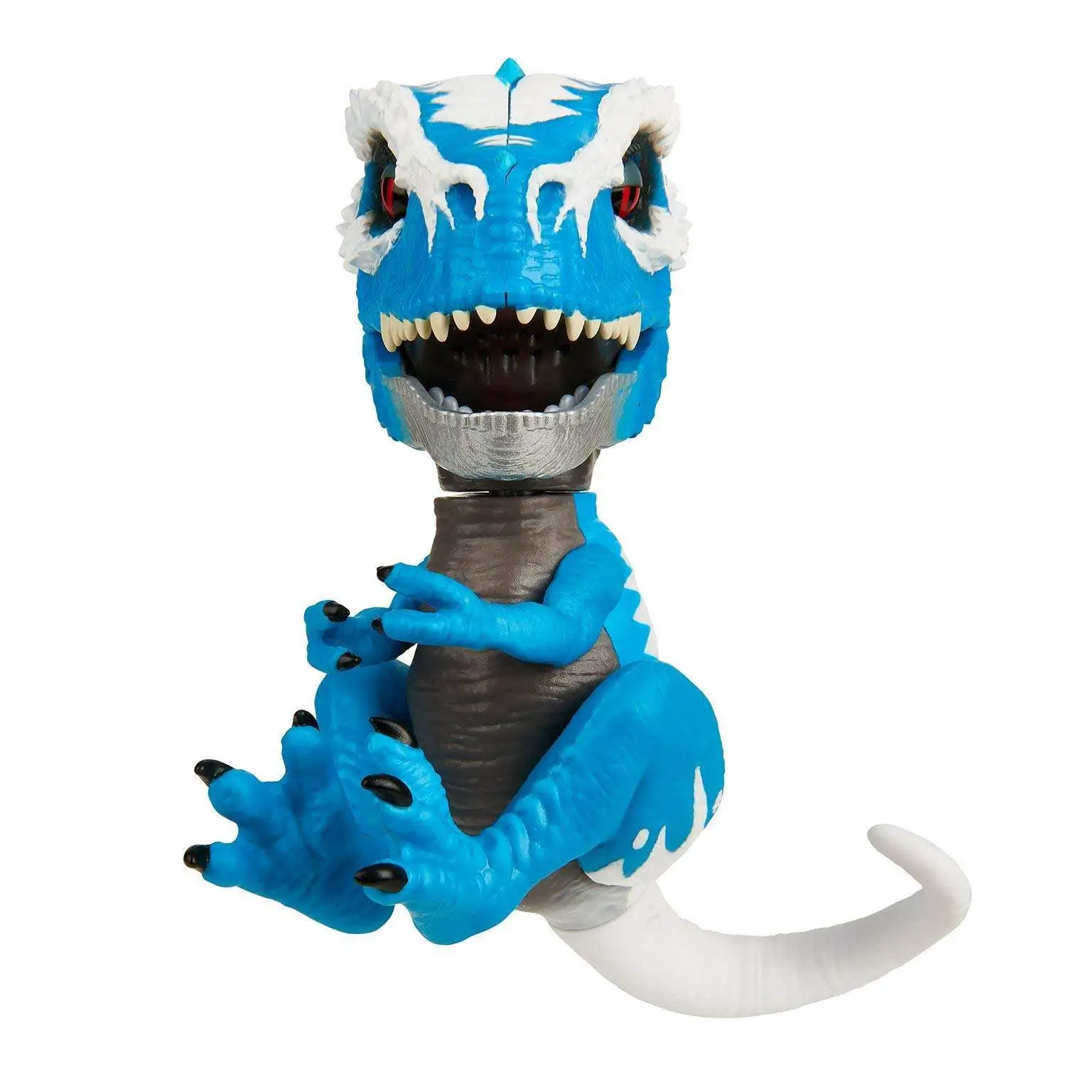 UNTAMED T-REX BY FINGERLINGS IRONJAW BLUE - INTERACTIVE COLLECTIBLE DINOSAUR 