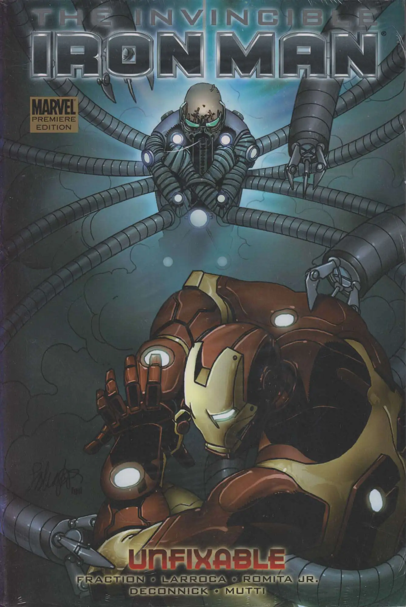 Marvel The Invincible Iron Man Unfixable Hard Cover Comic Book #8 [Sun Damage on Spine]