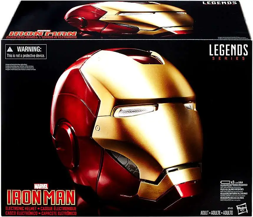 Stark Helmet Marvel Legends Avengers Iron Man Elektronischer Helm Maske Props 