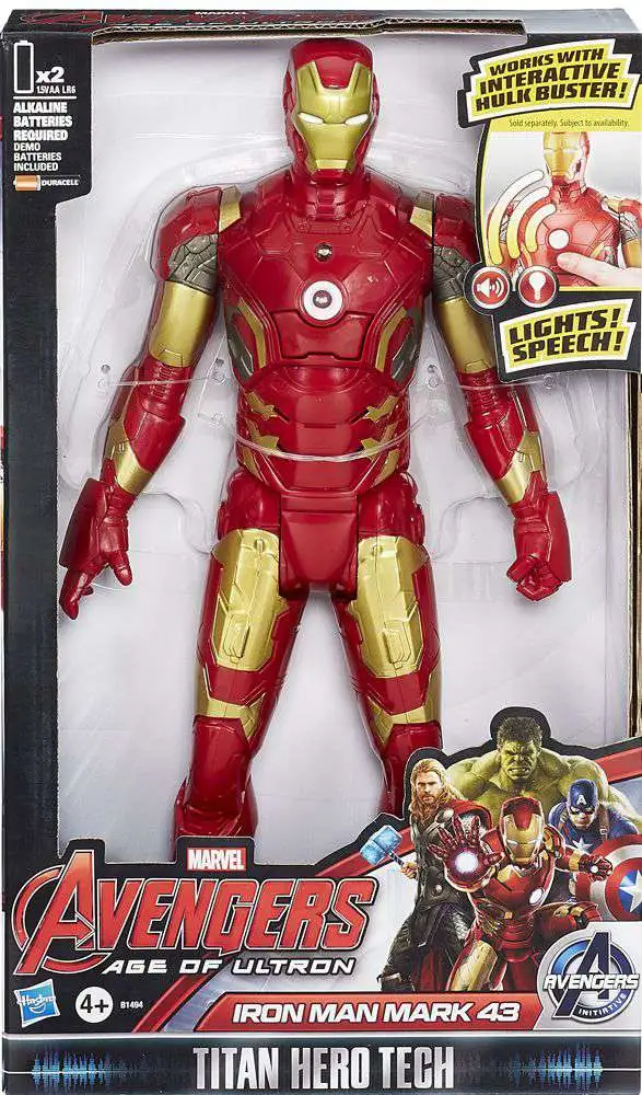 Marvel Avengers Age of Ultron Titan Hero Tech Iron Man Mark 43 Action Figure [Electronic, Damaged Package]