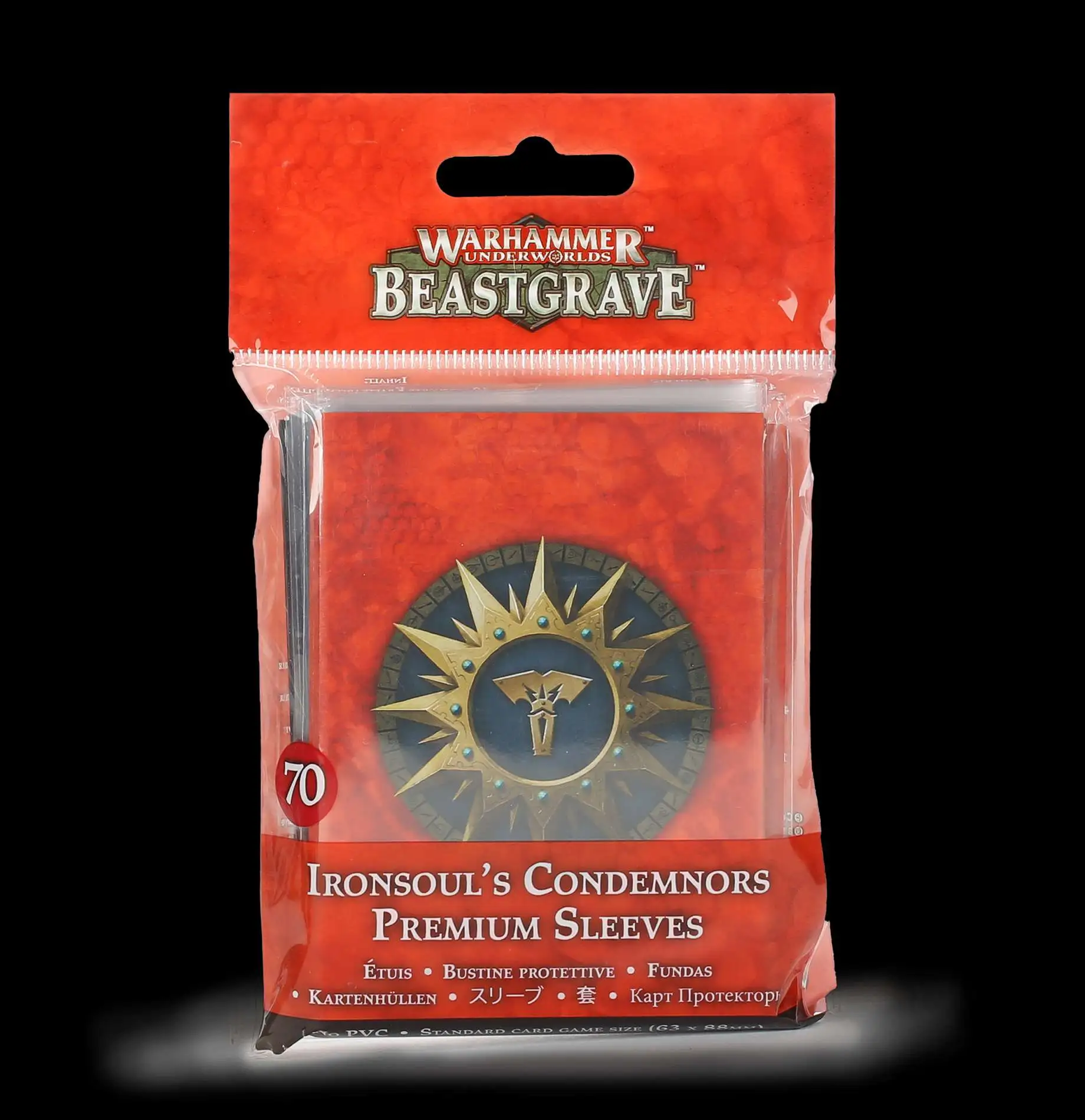 Warhammer Underworlds: Beastgrave Ironsoul's Condemnors Card Sleeves [70 Sleeves]