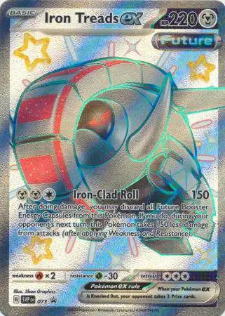 Pokemon Scarlet & Violet Paldean Fates Promo Full Art Iron Treads EX