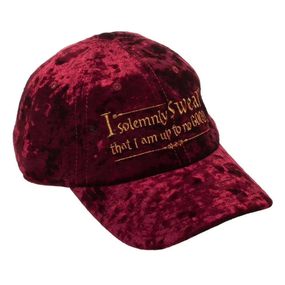 Harry Potter I Solemnly Swear Adjustable Velvet Cap