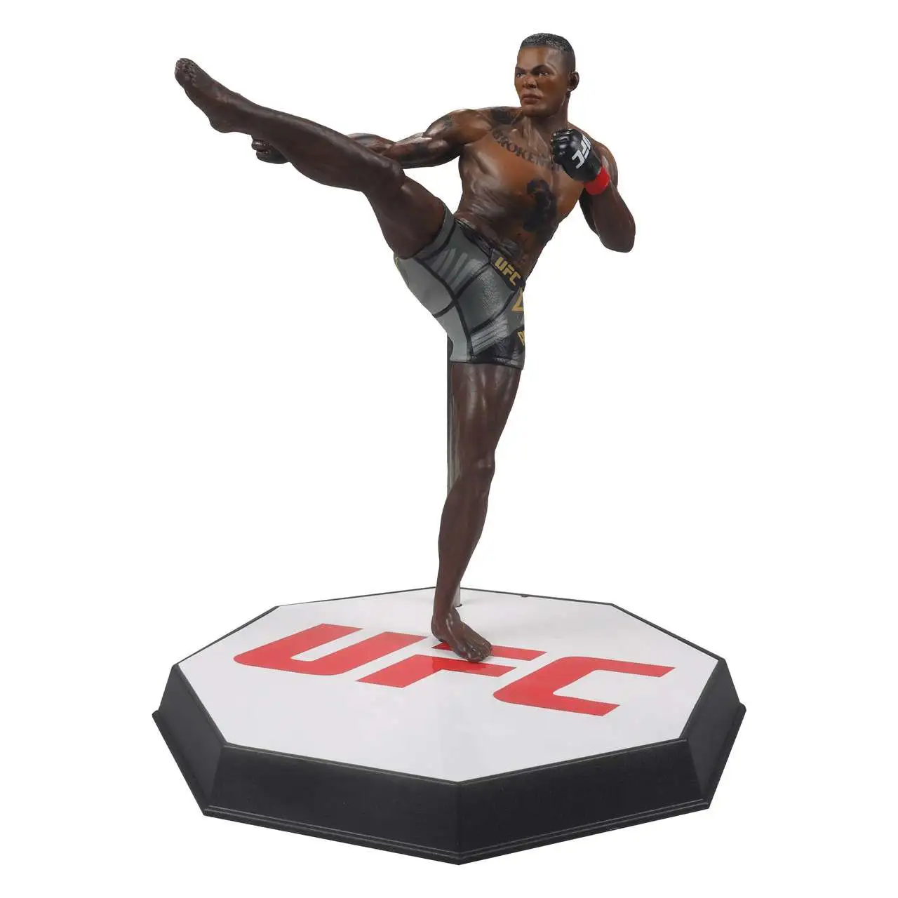 McFarlane Toys UFC Israel Adesanya Action Figure [Grey Shorts, Chase Version, Digital Collectible]