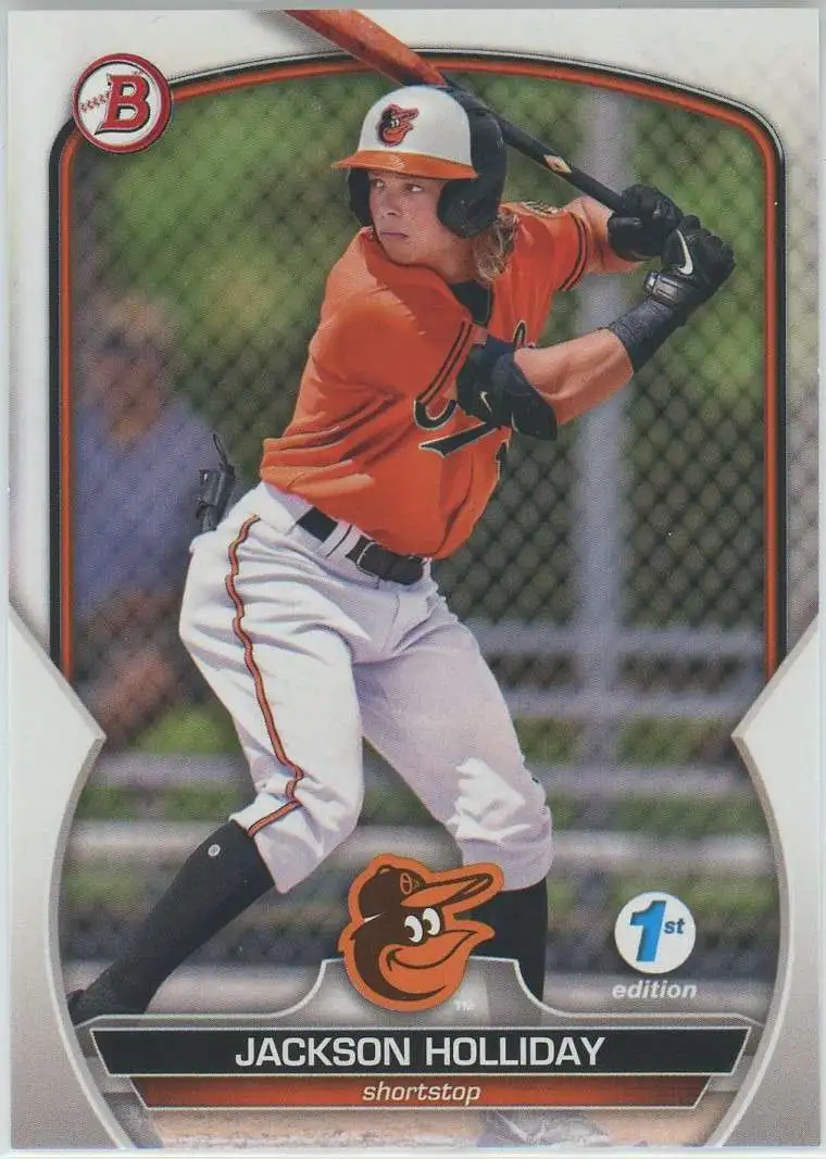 MLB Baltimore Orioles 2023 Bowman Draft 1st Edition Jackson Holliday BPPF-20