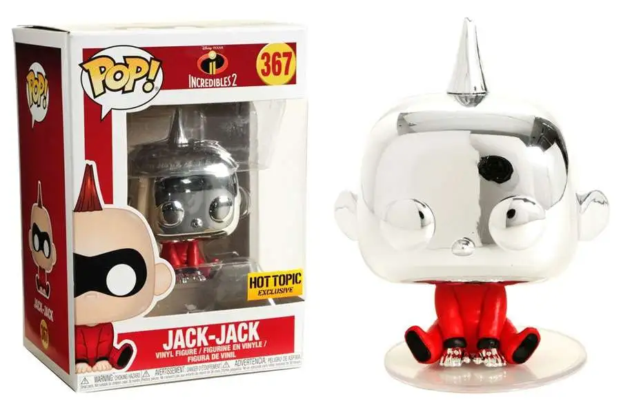Jack-Jack Metallic US Exclusive Pocket Pop Incredibles 2 Keychain NEW Funko 