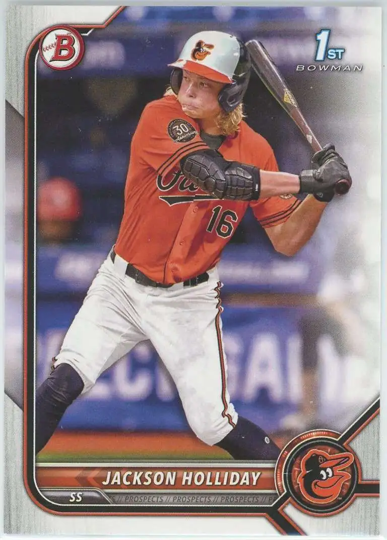 MLB Baltimore Orioles 2022 Topps Bowman Draft 1st Bowman Jackson Holliday BD-168