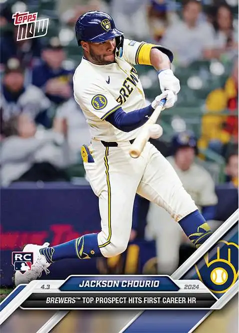 MLB Milwaukee Brewers 2024 NOW Baseball Jackson Chourio #37 [Rookie]
