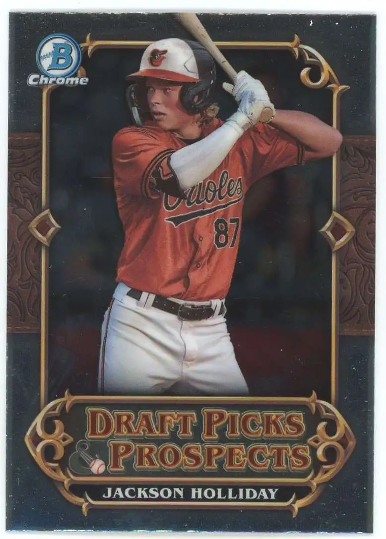 MLB Baltimore Orioles 2023 Bowman Chrome Draft Picks & Prospects Jackson Holliday DPP-10