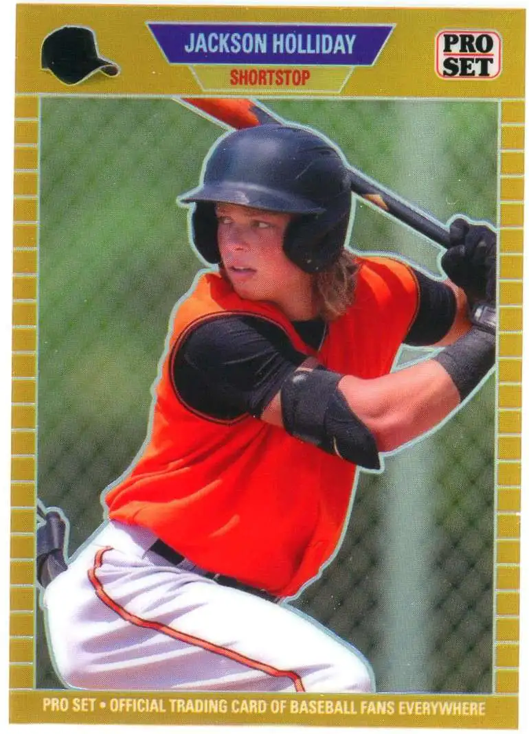 MLB Baltimore Orioles 2023 Pro Set Baseball /299 Gold Jackson Holliday PSG-10