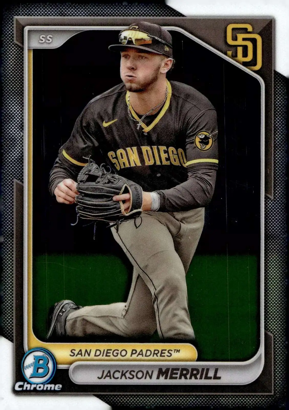 MLB Topps 2024 Bowman Baseball Bowman Chrome Prospects Jackson Merrill BCP-145