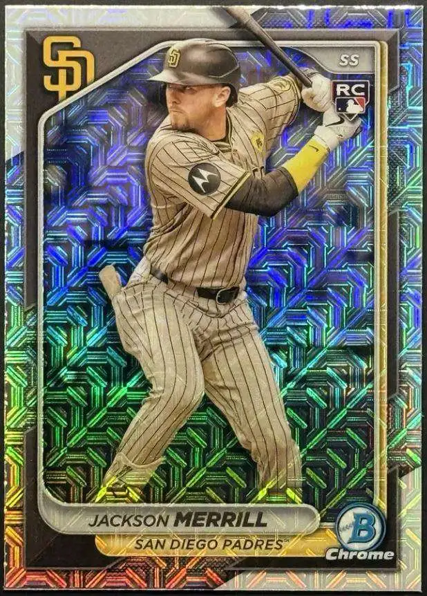 MLB Topps 2024 Bowman Chrome Mega Box Baseball Mojo Refractor Jackson Merrill #27 [Rookie]