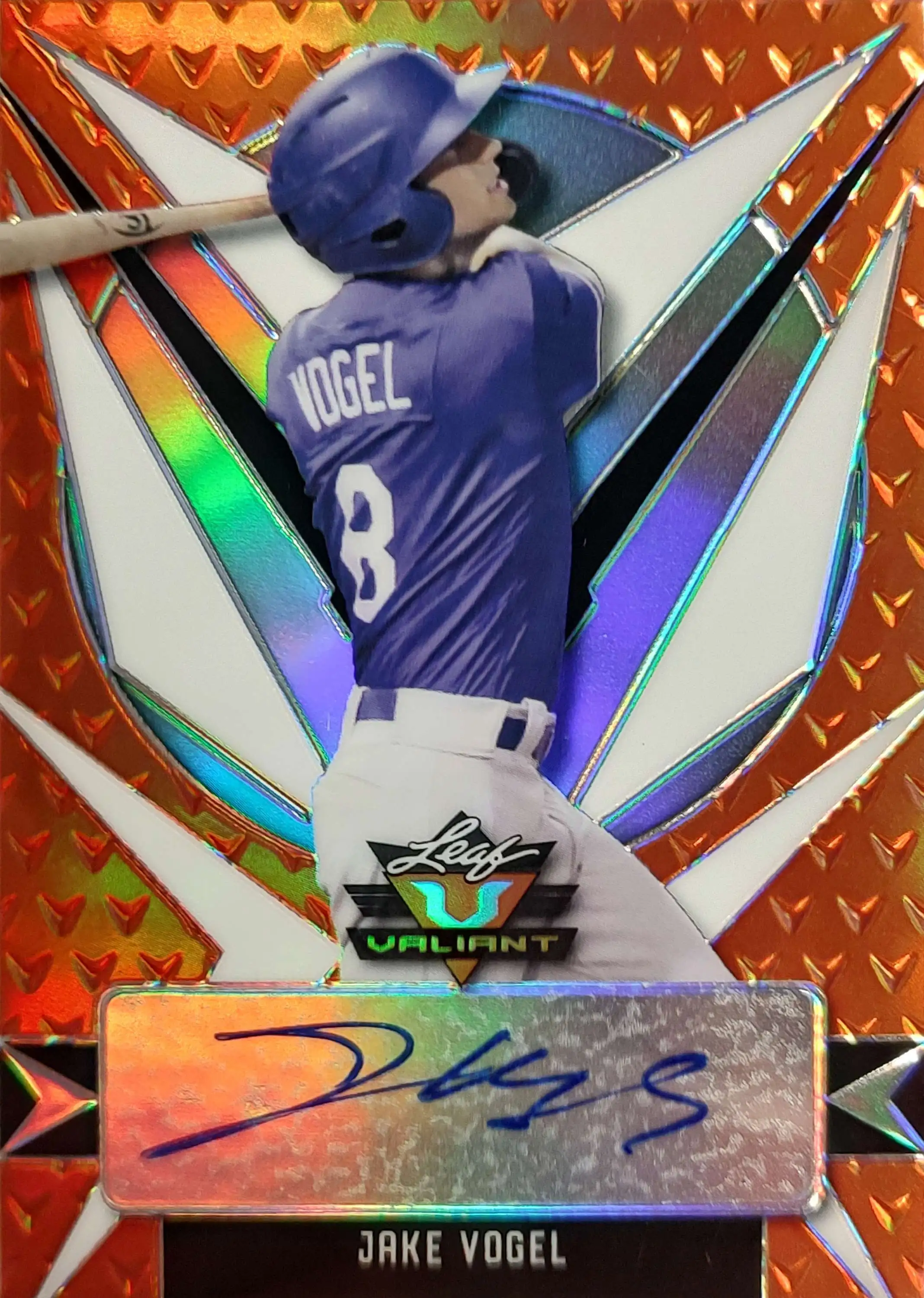 MLB 2021 Leaf Valiant Baseball Jake Vogel 32/99 Autographed Single Card BA-JV1