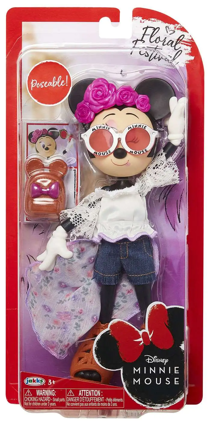 Disney Minnie Mouse Floral Festival Fashion Doll 9 Inch Tall Poseable 2019 for sale online 