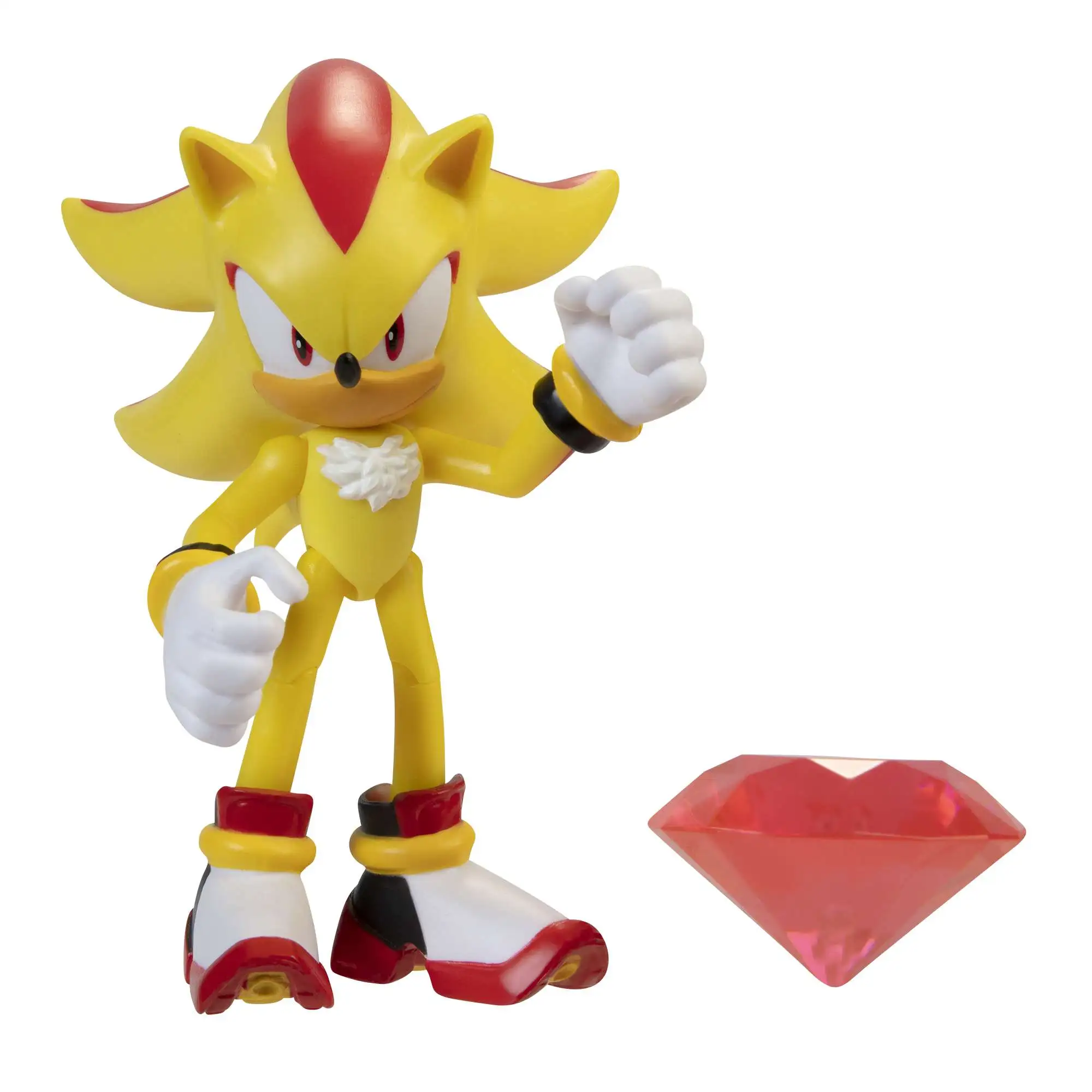 Super Shadow Sonic The Hedgehog Articulated Figure With Chaos Emerald Sealed 
