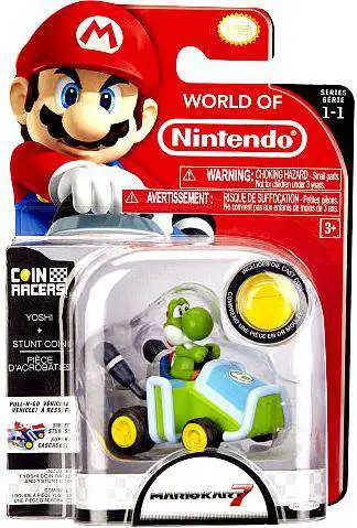 Nintendo Super Mario 3.5 Coin Racers includes Signature Die Cast Coin to  perform Kart Wheelies and 360's 