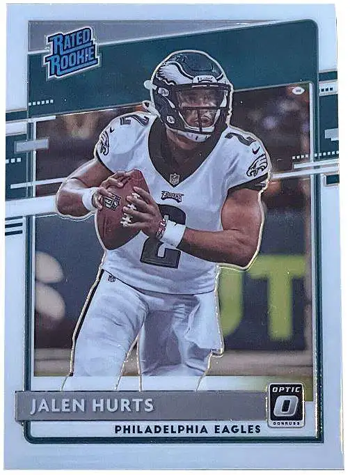 NFL 2020 Optic Football Jalen Hurts Base Trading Card 164 Rated