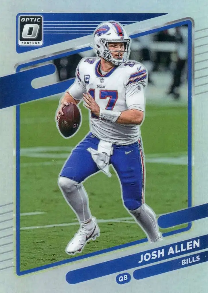 Mavin  2020 Panini Mosaic Josh Allen Green Prizm Base Card #26!!