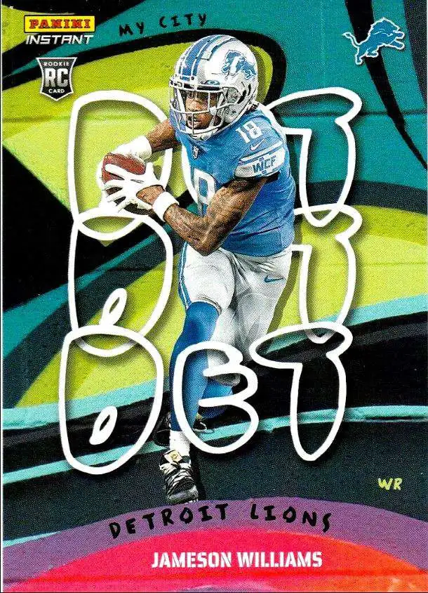 NFL Detroit Lions 2022 Instant My City Football 1 of 1860 Jameson Williams MC-11