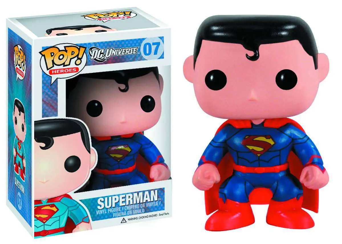 DC Heroes Superman #07 Shipped W/Pop Shield Funko Pop 