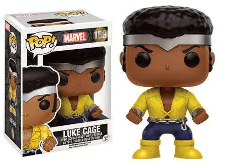 Funko POP! Marvel Power Man / Luke Cage Classic Yellow Costume Version Exclusive Vinyl Bobble Head #189 [Damaged Package]