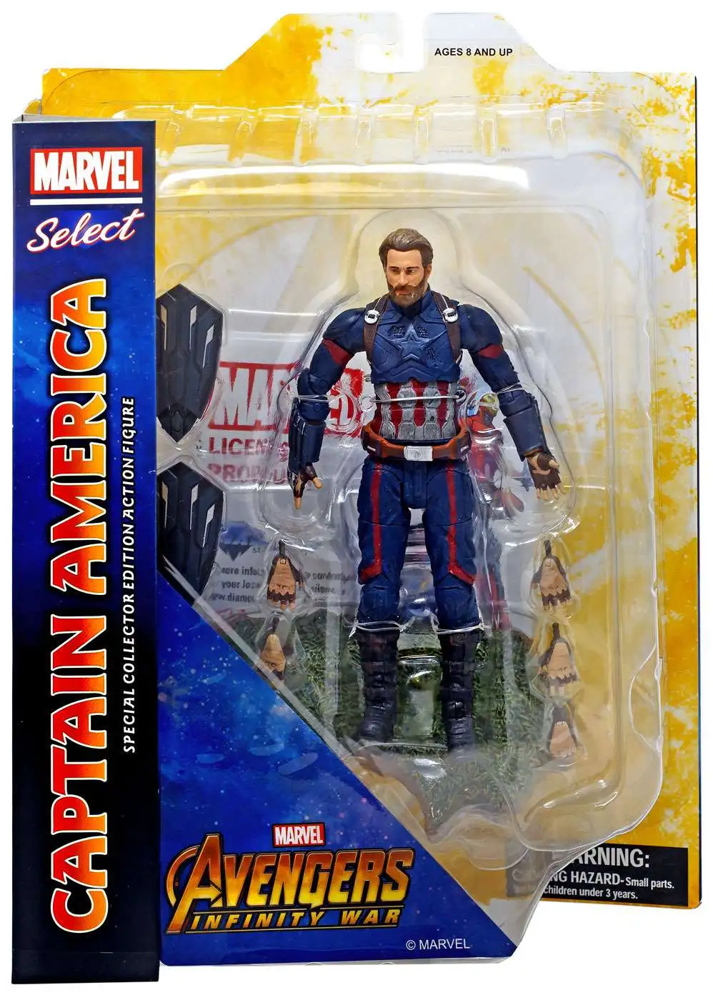 Marvel Select AVENGERS Infinity War CAPTAIN AMERICA 7” Action Figure DST! 