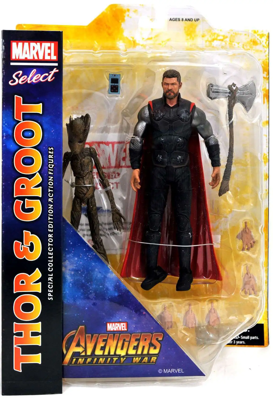 Diamond Select Toys Marvel Select: Mighty Thor Action Figure, Multicolor