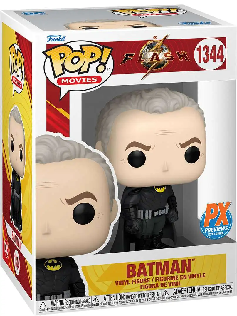 Funko DC The Flash POP! Movies Batman Exclusive Vinyl Figure #1344 [Michael Keaton Unmasked, Damaged Package]