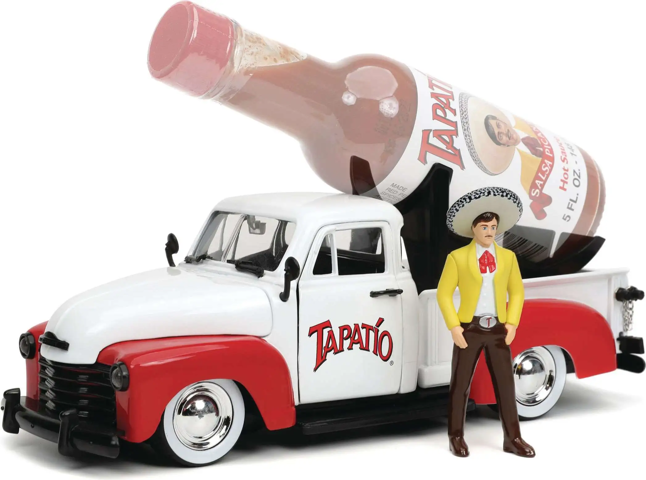 1953 Chevy Pickup with Tapatio Charro Man 1.6 Diecast Figure & Car