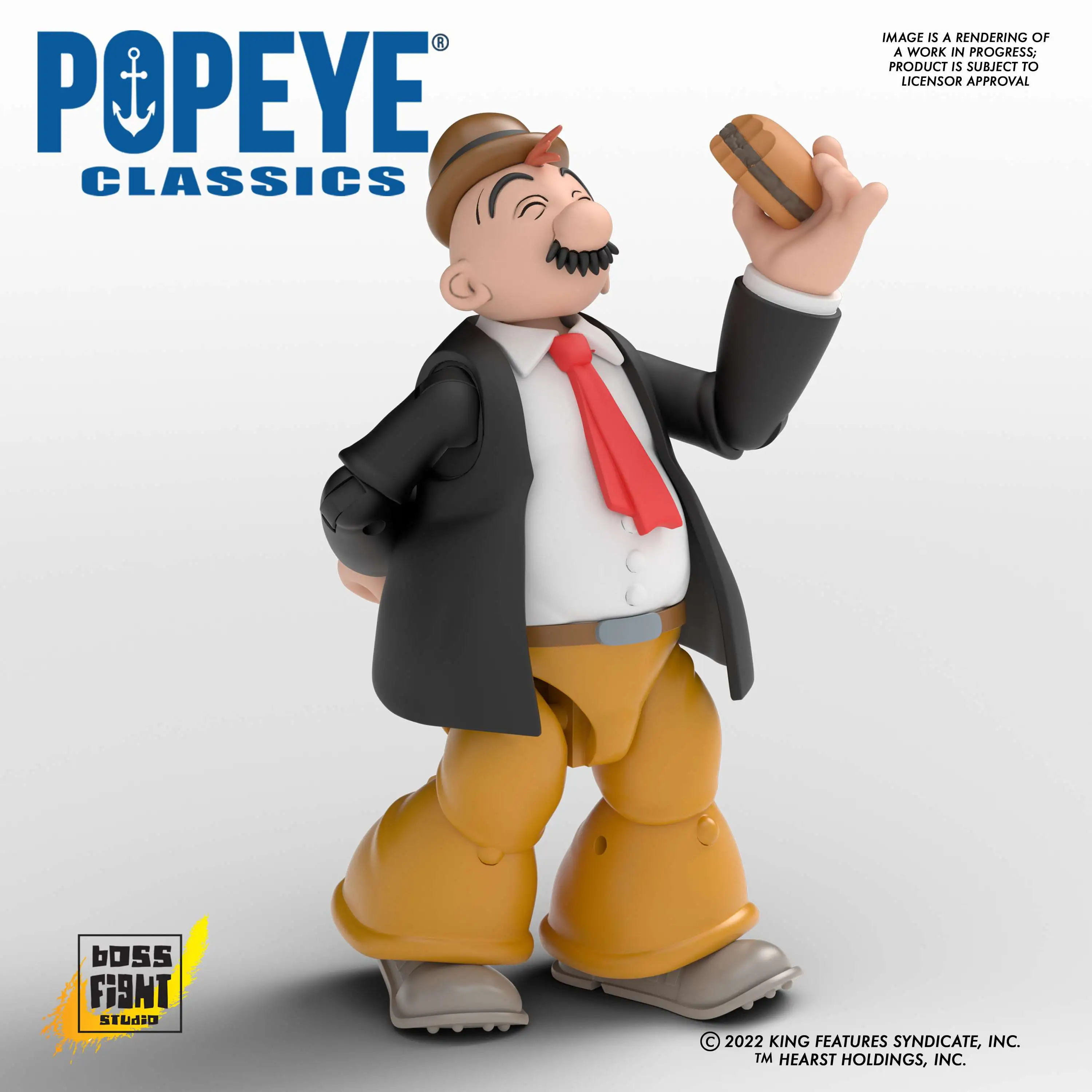 Popeye the Sailor Man Classic Series 2 J. Wellington Wimpy Action Figure (Pre-Order ships September)