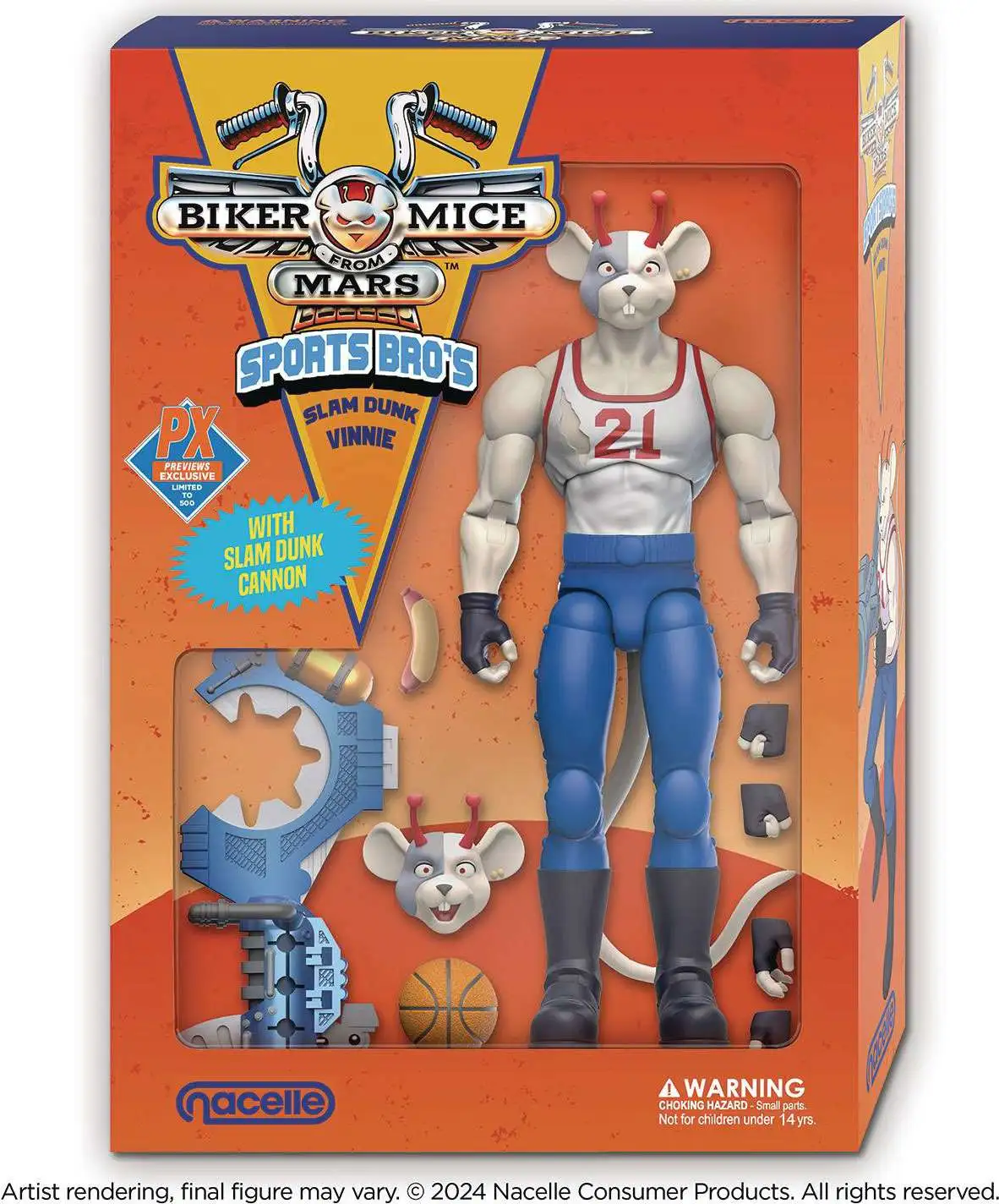 Biker Mice from Mars Sports Bros Slam Dunk Vinnie Exclusive Action Figure