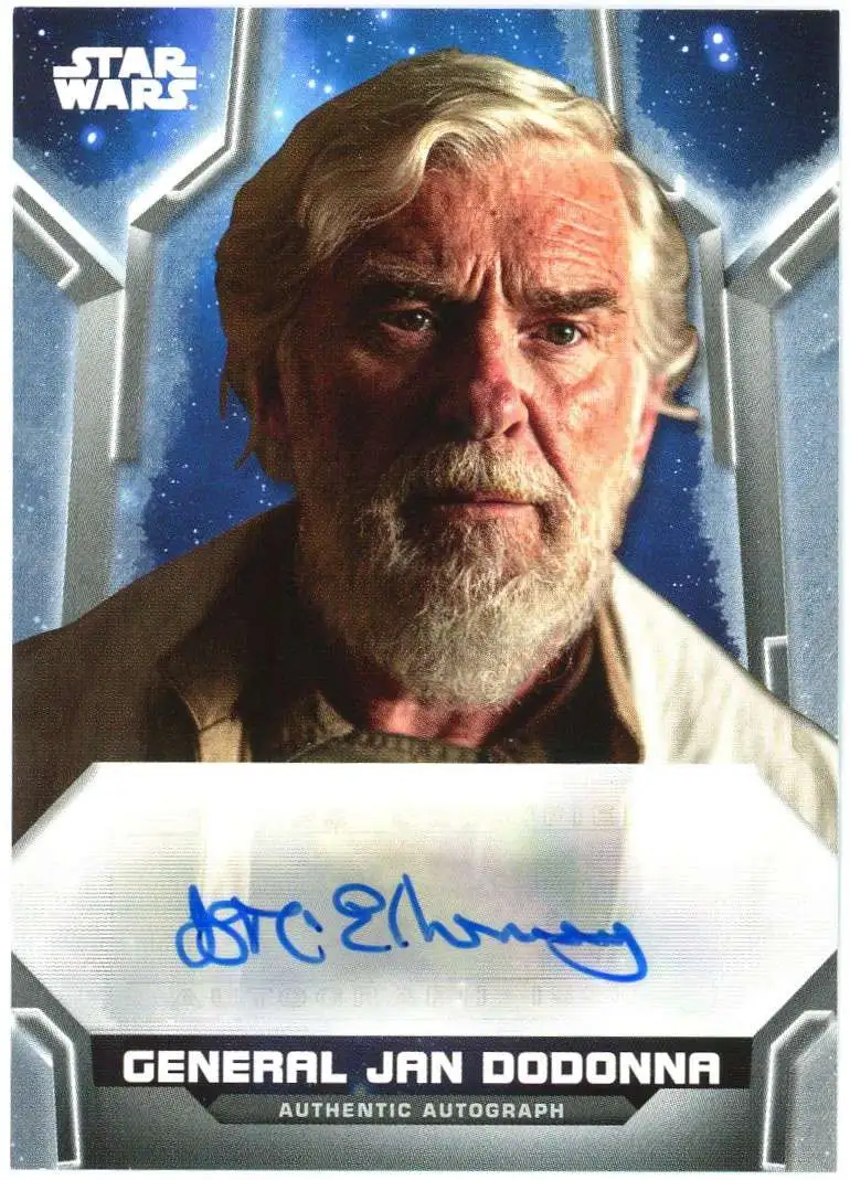 Star Wars 2020 Holocron Ian McElhinney as General Jan Dodonna 54/380 Autographed Single Card A-IM