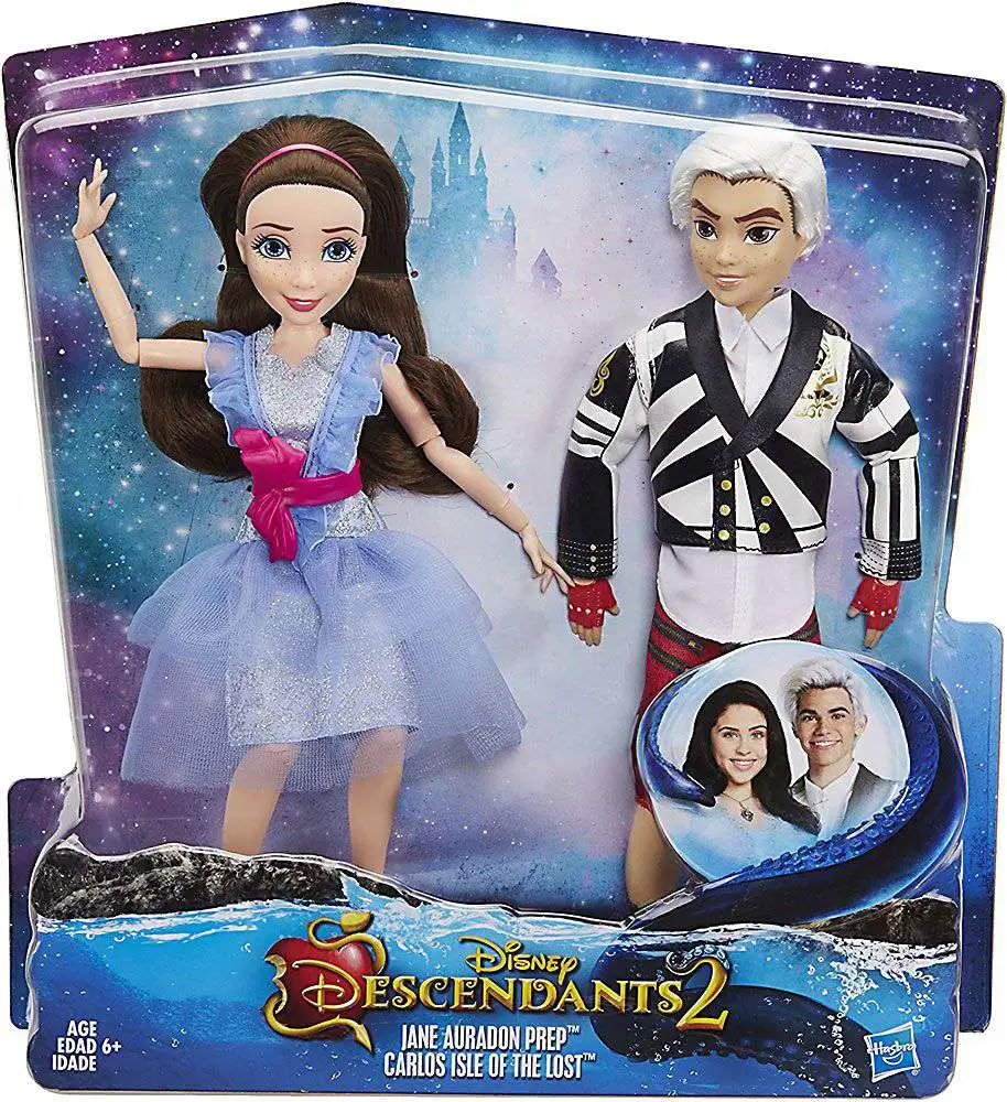 Disney Descendants 2-Pack Evie Isle of the Lost and Carlos Isle of the Lost  Dolls 