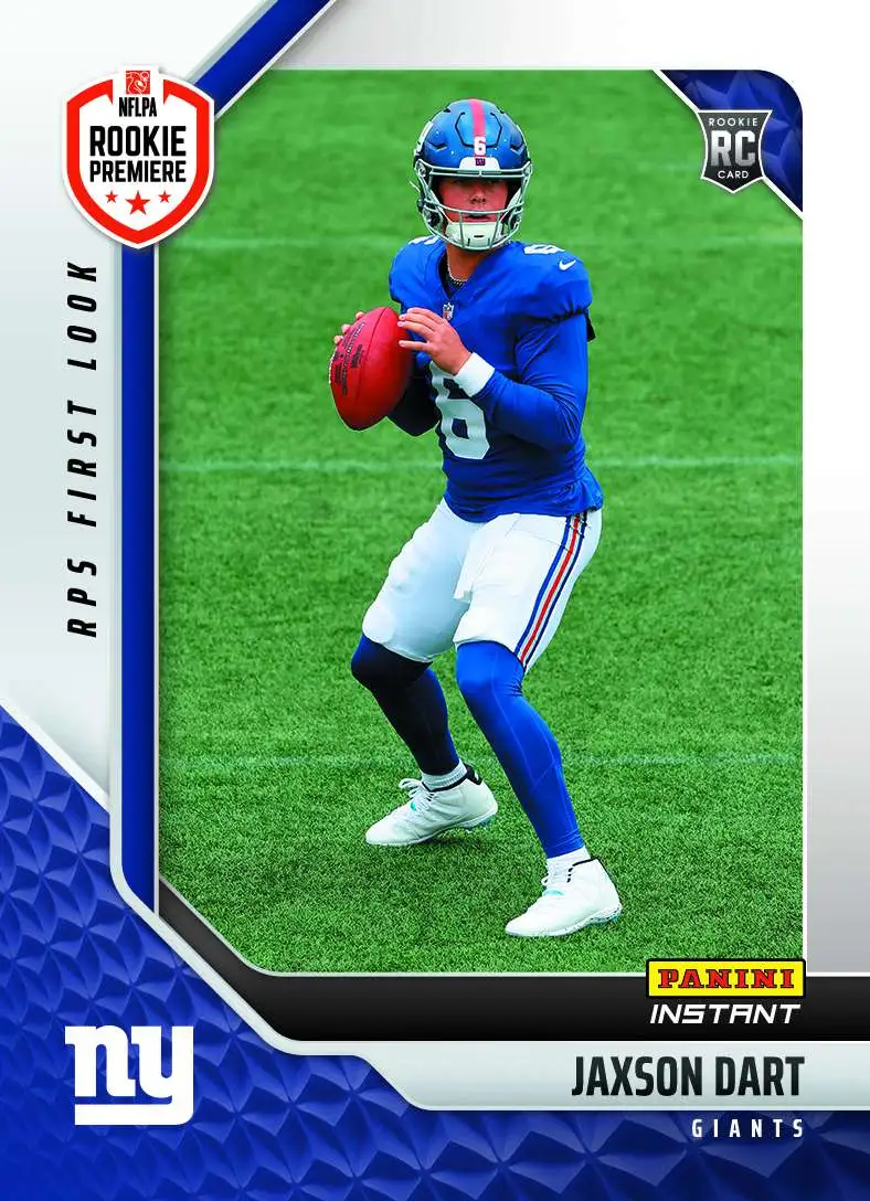 NFL New York Giants 2025 Instant RPS First Look Football Jaxson Dart RPSFL-13 [Rookie]